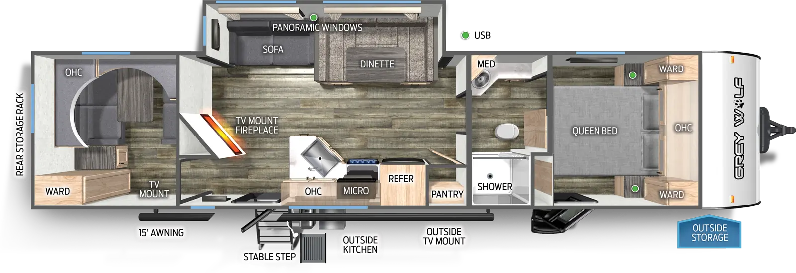 Grey Wolf 29NM Floorplan